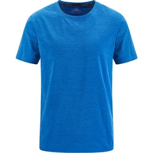 WWKK Big size M-4XL t shirt men summer Solid new Tops & Tees Quick Dry fitness for gym joggers running sporting T-shirt Man