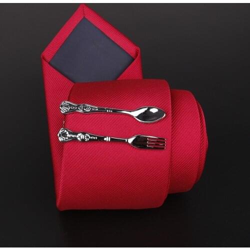 I-Remiel High-end New Fashion Copper Ties Clips Glass Knife Fork Beard Pen Glasses Neck Tie Clip Mens Jewelry Variety of Options