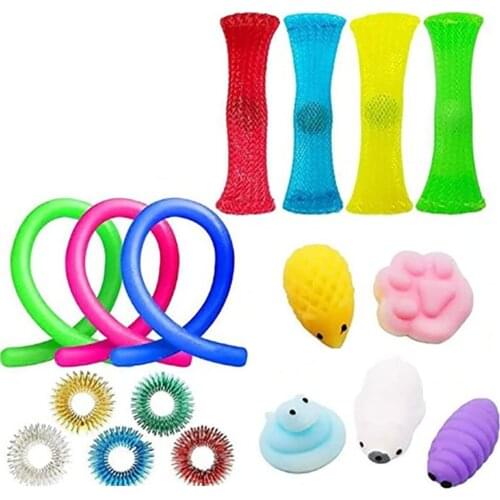 Scientoy Fidget Toy Set 35 Pcs Sensory Toy for Autistic Children Adults Anxiety Autism to Stress Relief and Anti Anxiety