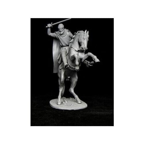 Classic Character 1/32 54 MM Knights Templar Miniatures Unpainted DIY Assembling Static Figure Resin GK Model Kits Collection