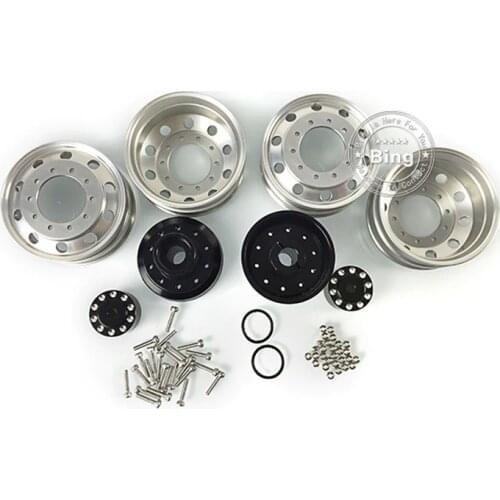 LESU Metal Rear Double Wheel Hubs for 1/16 RC Tractor Truck Dumper Model TH16693
