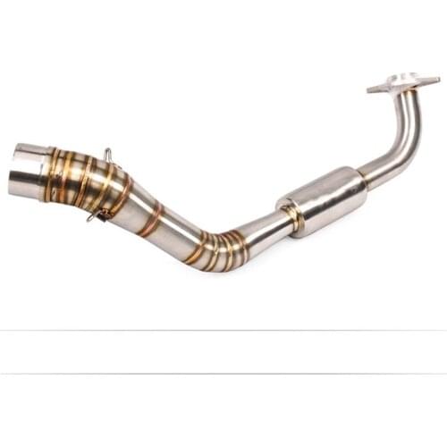 Motorcycle For Yamaha NVX 155 AEROX155 NVX155 Exhaust Modified Front Connection Link Pipe Muffler with stickers