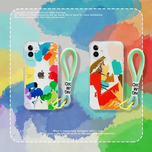 New Pattern Girls Graffiti Soft Shell Phone Case Cover for Iphone 12 Pro Max X XR XS MAX 6 7 8 Plus 11 Pro Max