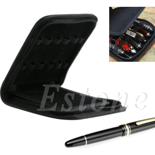 New 12 Pens Fountain Pen/Roller Pen Faux Leather Zipper Case Holder