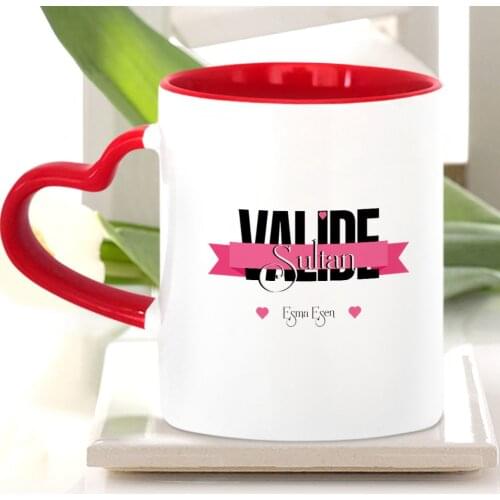 Personalized Valide Sultan Red Heart Mug Cup-1