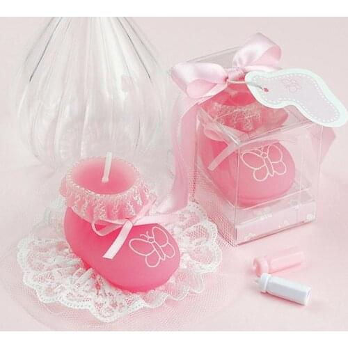 Baby shower favor candle gift--Baby Shoes Candle craft candle baby favor birthday party decoration 100pcs/lot SN2537