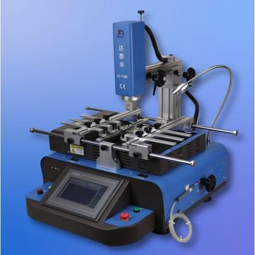 Customised G580 Semi-automatic 3 Zones hot air BGA Rework Station 5 Nozzle bottom 4800W Touch screen Temperature control