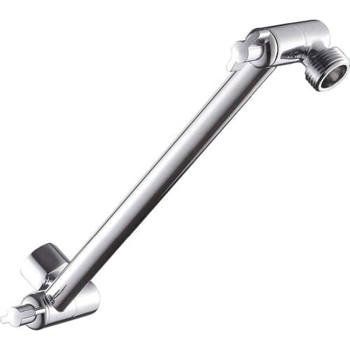 Earth Star 11" Adjustable Brass shower extension Arm 100% Solid Brass Standard size with chrome plated