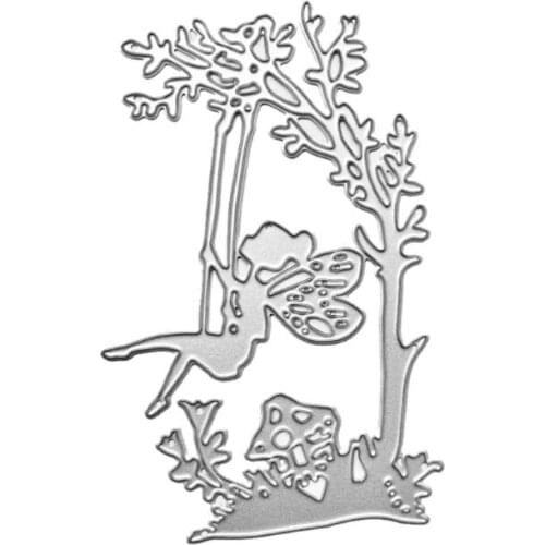 Christmas Fairy Girl Carbon Steel Cutting Dies Stencil DIY Scrapbooking Embossing Photo Album Card Clear Stamps Gift Box Decorat