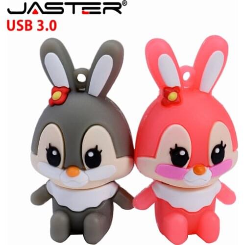 JASTERT 3.0 pen drive cartoon rabbit usb flash drive 4GB 8GB 16GB 32GB 64GB usb flash memory stick pendrive thumb drive disk