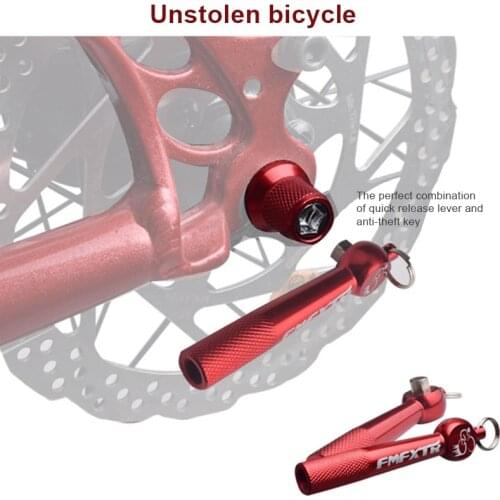 Bicycle Hub Quick Release Lever Ultralight Anti-theft Road Bike Vehicle Front and Rear Axle Rods Bike Wheels Locking Security