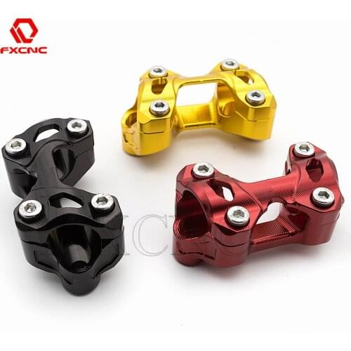 1 1/8" Fat Bar 28mm Riser Motorcycle Handle Bar Mount Clamp Dirt Pit Bike Raiser Fat Bar For EXC YZF CRF KLX RMZ RM EXC-F