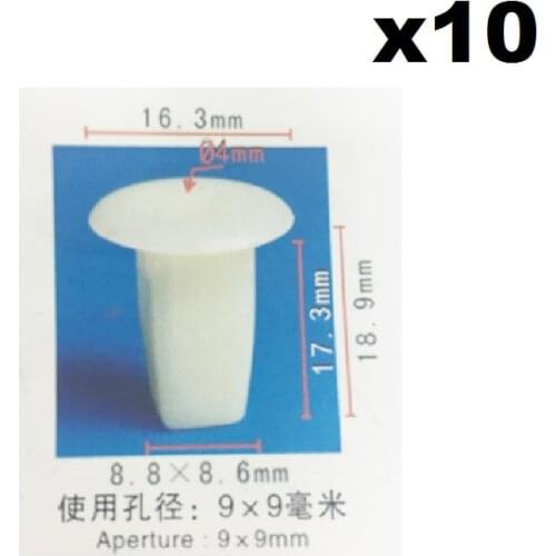 10pcs For Toyota Door Trim Panel Retainer Clips Fixed Buckle