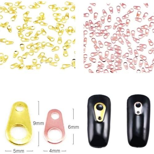 100pcs 3D Punk Style Metallic Nail Art Stickers Decals Manicure Decoration