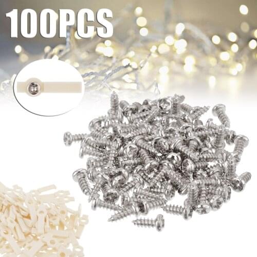 100pcs/lots LED Strip Light Mini Fixing Bracket Plastic LED Strip Clip +Screws DIY Tool Set Suit For 8-10mm Wide Strip Lights