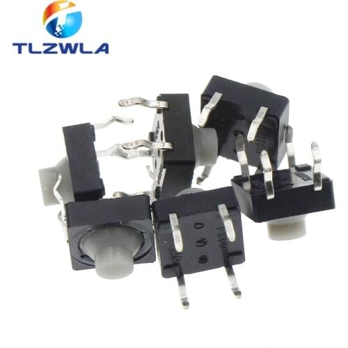 20PCS/LOT 8x8x5MM 4 Pins Conductive Silicone Soundless Tactile Tact Push Button Micro Switch Self-reset