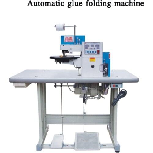 220V Automatic Gluing And Folding Mechanism Shoe Bag Edge Glue Machine Wallet Mobile Phone Cover Leather Products Glue Machine