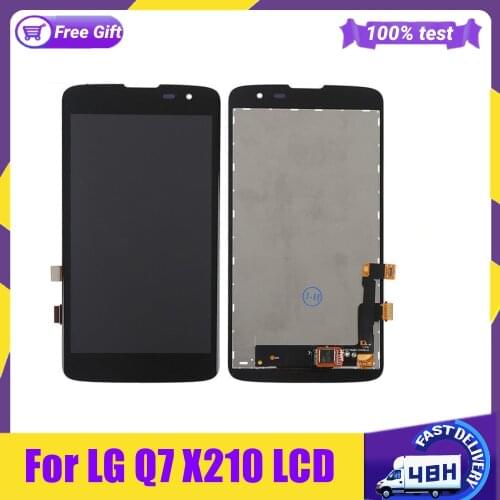 5.0" For LG Q7 X210 LCD Display Touch Screen Digitizer For Lg X210DS X210 lcd Assembly Repair Parts with Frame +tools