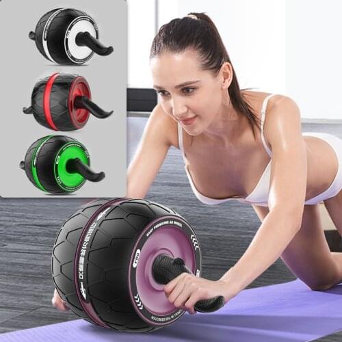 Abs Roller Abdominal Wheel Muscle Trainer For Fitness No Noise Ab Roller Wheel Workout Training Home Mute Fitness Equipment