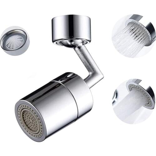 Universal Tap Aerator 720 Rotation Splash-Proof Swivel Water Saving Faucet Bathroom Basin Lengthen Extender Kitchen Accessories