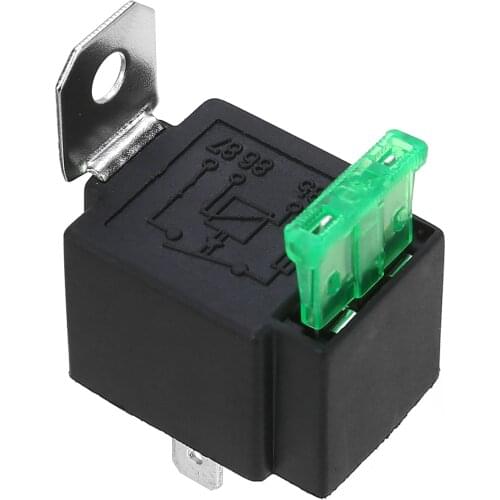 Auto Interior Switches 1pc 12V Relay 4 PIN Automotive 30AMP RY28 Normally Open Contact+30A Fuse