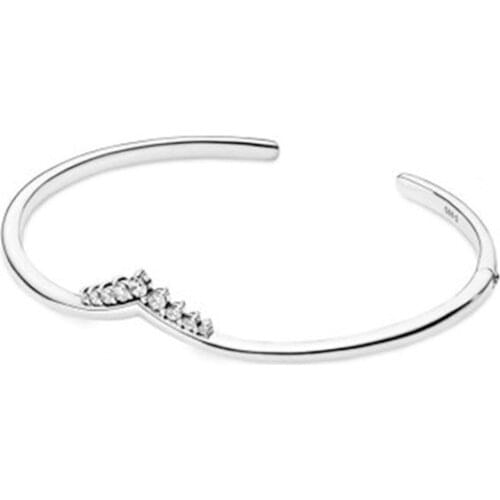 100%925 Sterling Silver High Quality New Crown Open Pan Bracelet Free Delivery Manufacturer Wholesale