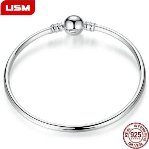 High Quality 16cm Silver Color Snake Chain Link Bracelet Fit European Charm Brand Bracelet for Women DIY Jewelry Making