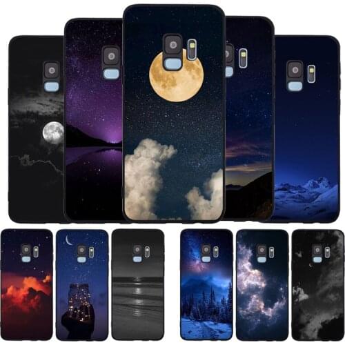 Night sky Soft phone Case For Samsung S20 S10 S9 S8 S7 edge Plus Lite For Note 8 9 10 A6 A7 A8 A9 Cover