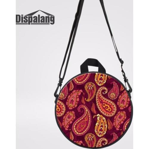 Dispalang Mini Kindergarten Messenger Bag Round Bag Art Striped Girl Shoulder Bag Toddler Schoolbag Cute Children Book Bags