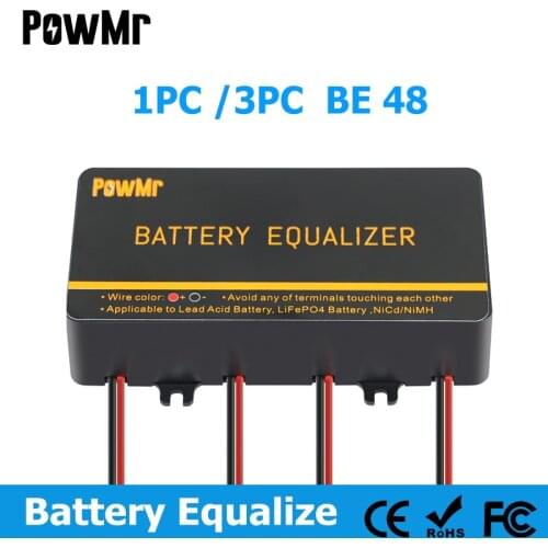 1/3PC Battery Equalizer 48V Batteries Voltage Balancer Lead Acid Battery Charger Regulators Connected In Series Solar Panel Cell