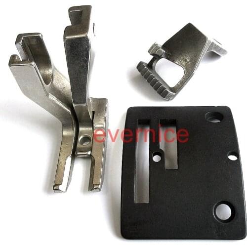 Throat Plate+Feed Dog+Presser Foot For Juki Tsh-411 Tsu-471 Extra Heavy-Weight Materials