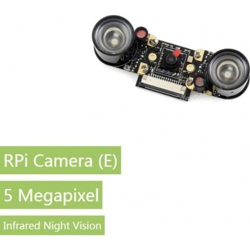RPi Camera (E), Supports Night Vision Camera Module 5 Megapixel OV5647 Sensor Fixed Focal Length,For all Raspberry Pis