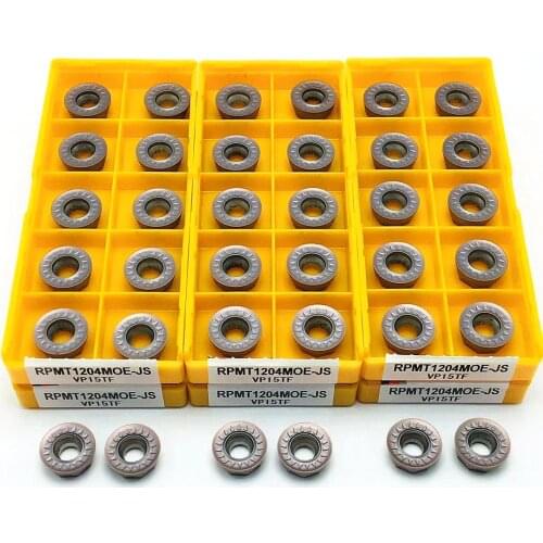 Carbide RPMT1204MOE JS VP15TF RPMT10T3MOE high-quality metal RPMT 1204 CNC parts lathe tool lathe milling cutter RPMT lathe tool