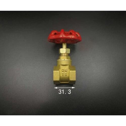 Brass Gate Valve DN15 1/2" BSPP Female 5Bar Working Pressure Port Size 11.5mm