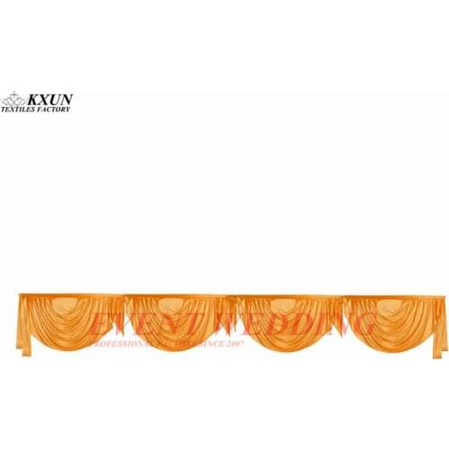 Ice Silk Table Swag Valance Drape For Backdrop Curtain Table Skirt Party Event Decoration