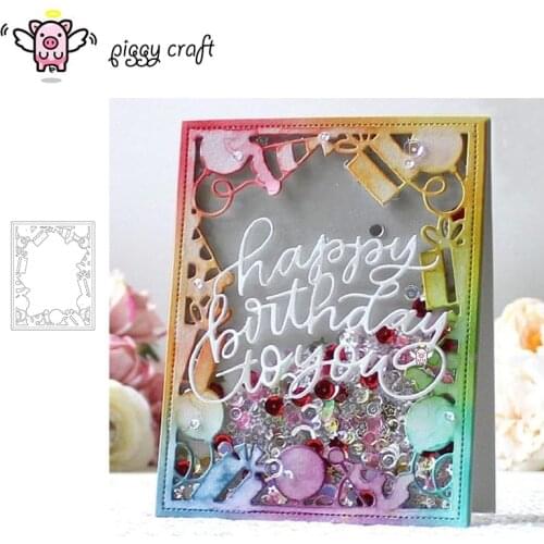Piggy Craft metal cutting dies cut die mold Gift box balloon frame Scrapbook paper craft knife mould blade punch stencils dies