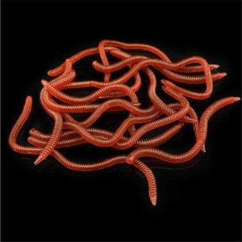 Reusable Artificial Bait Sea Earthworm Shaped Fishing Lures Silicone Lifelike Multi Joint Flexible Soft Bait Fishing Tools