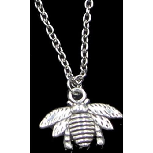 Fashion 21*16mm Bumblebee Honey Bee Pendant Necklace Link Chain For Female Choker Necklace Creative Jewelry party Gift