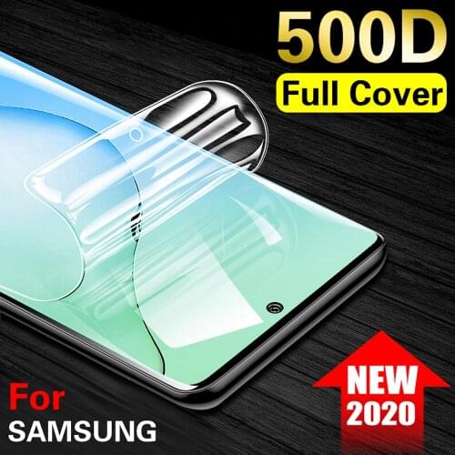 Soft full cover hydrogel film for samsung galaxy note 10 lite plus pro note 9 8 protective film phone screen protector Not Glass
