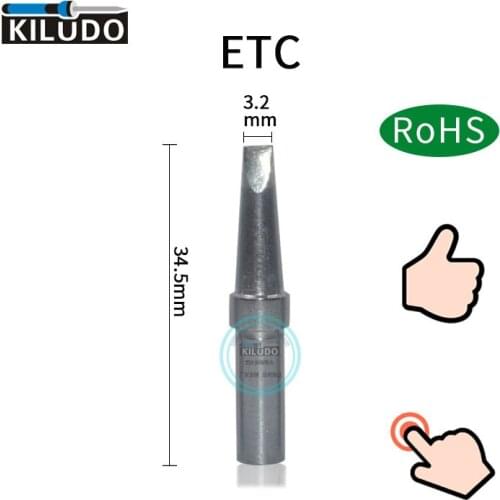 KILUDO 5pcs Weller WES51 Iron Tip solder station Tip for WESD51 PES51 ETC 3.2MM