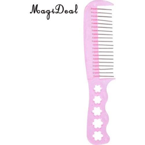 MagiDeal Hot Sale NEW Anti-static Wig Tool Styling Senior Small Steel Comb Tooth Professional Tool High Quanlity