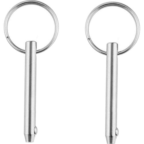 2 pieces 316 Stainless Steel Boat Top Deck Hinge Quick Release Pin 5x51mm