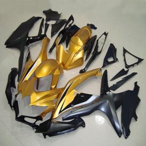 Custom Fairings for GSXR 600 2008 - 2010 K8 Fairings for Suzuki GSXR750 08 10 gold yellow black gray Abs Fairing GSXR600 2010