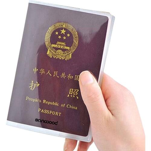 Clear Transparent Passport Cover Card Holder Case Organizer ID Card Travel Case To Protect Credit Cards Fashion 4NHM