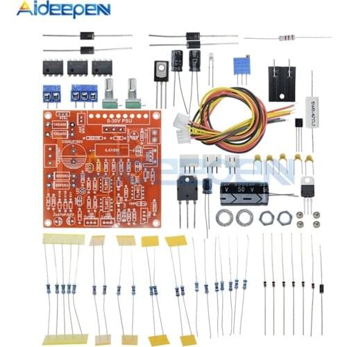 0-30V 2mA-3A DC Regulated Power Supply DIY Kit Continuously Adjustable Short Circuit Current Limiting Protection DIY Kit For Lab