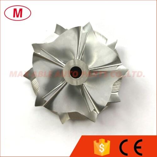 RHF55 VIET 48.62/65.00mm 5+5 blades Performance Turbo Billet compressor wheel/Turbocharger Milling wheel for Fit IHI CHRA