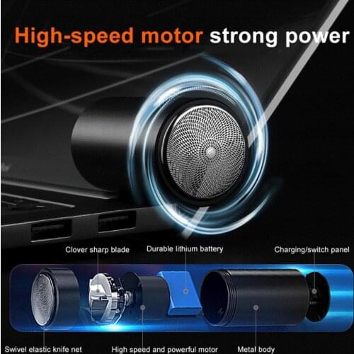 SD-05 Men Shaving Razor Portable Micro USB Charging Men Mini Electric Car Shaver for Vehicle Interior Accessories