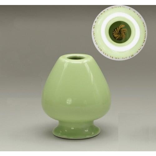 Light Green Japanese Matcha Whisk Holder Used Whisk Reshaper Bamboo Chasen Stand Japan Tea Ceremony Tools GiftSet Whisk placer