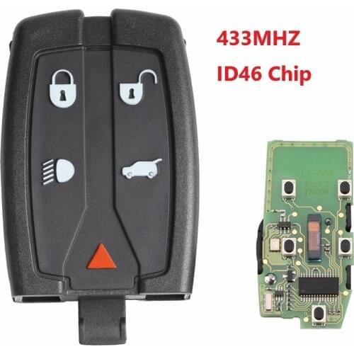 5 Buttons Smart Remote Car Key 433mhz ID46/PCF7945 Chip For Land Rover Freelander 2 LR2 2008-2012 Sport