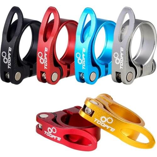 Bicycle seat post aluminum ultralight quick release road bike for MTB mountain bicycle clamp 31.8mm 34.9mm quick release buckle